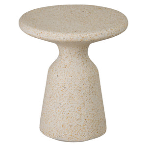 Thin Mushroom Terrazzo Garden Stool - Yellow