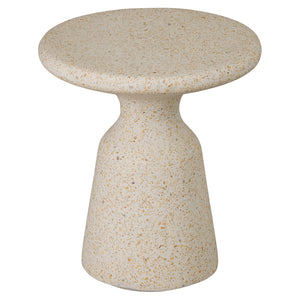 Thin Mushroom Terrazzo Garden Stool - Yellow