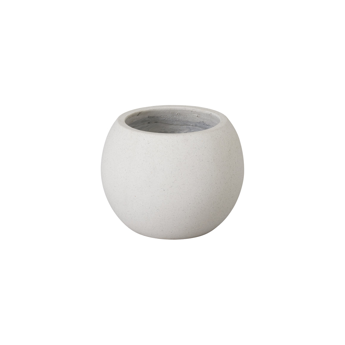 Ball Planter Terrazzo White 14X12.5"H