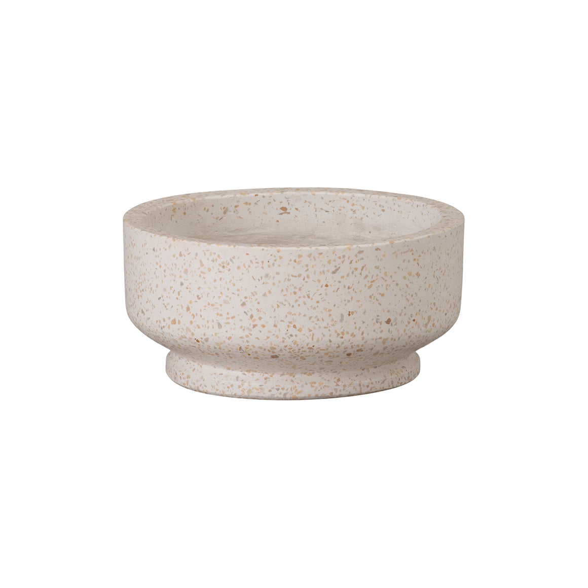 Bowl Planter Terrazzo Yellow 12X6"H