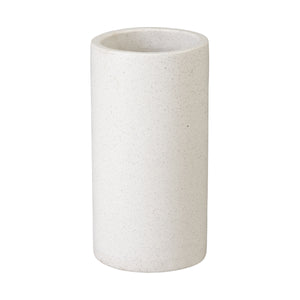 19 in. White Terrazzo Umbrella Stand