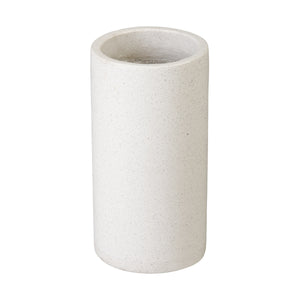 19 in. White Terrazzo Umbrella Stand