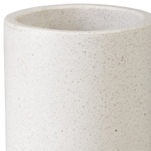 19 in. White Terrazzo Umbrella Stand