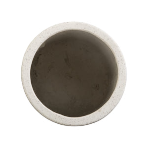 19 in. White Terrazzo Umbrella Stand