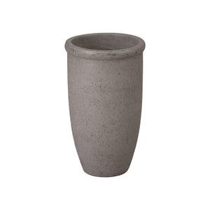 Small Round Lip Terrazzo Planter – Gray