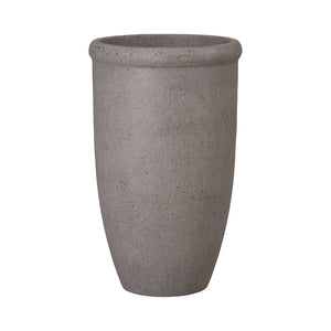 Medium Round Lip Terrazzo Planter – Gray