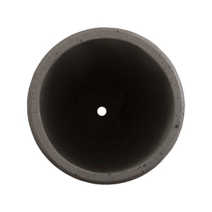 Medium Round Lip Terrazzo Planter – Gray