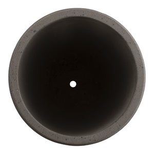 Large Round Lip Terrazzo Planter – Gray