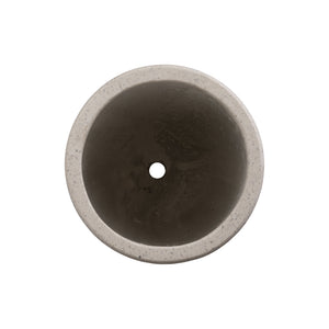 Small Round Lip Terrazzo Planter – White
