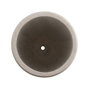 Medium Round Lip Terrazzo Planter – White