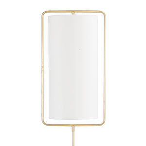 Regina Andrew Geo Rectangle Floor Lamp  – Natural Brass