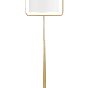 Regina Andrew Geo Rectangle Floor Lamp  – Natural Brass