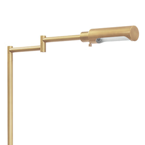 Noble Floor Task Reading Lamp (Natural Brass)