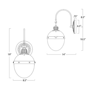 Otis Sconce (Natural Brass)