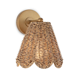 Kismet Hanging Sconce (Natural Brass)