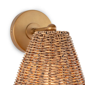 Kismet Hanging Sconce (Natural Brass)