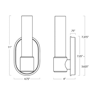 Dixon Sconce Single (Polished Nickel)