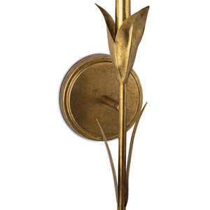 River Reed Sconce Single (Antique Gold Leaf)
