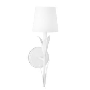 River Reed Sconce Single (White)