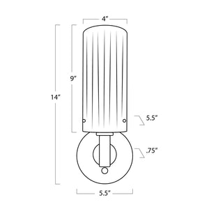 Dixie Sconce (Polished Nickel)