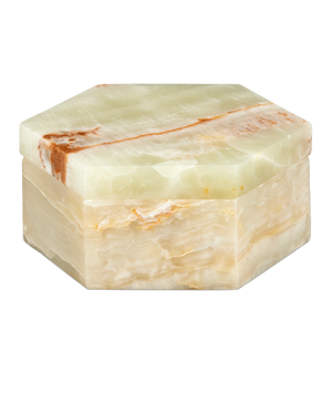 Arco Green Onyx Hexagon Box