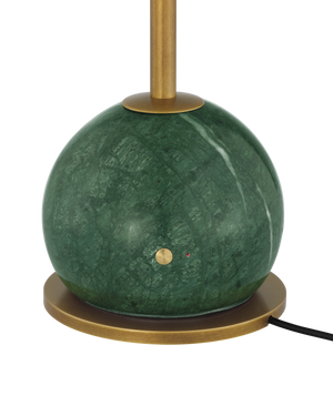 Journey Green & Brass Cordless Table Lamp