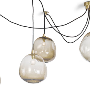Regina Andrew Small Molten Glass Spider Chandelier – Natural Brass