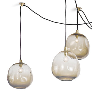 Regina Andrew Small Molten Glass Spider Chandelier – Natural Brass