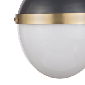 Otis Pendant Medium (Blackened Brass and Natural Brass)