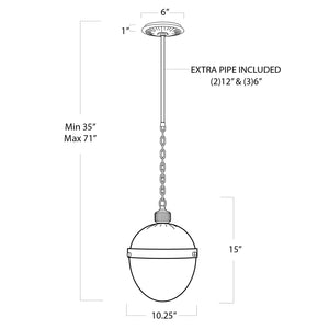 Otis Pendant Medium (Polished Nickel)