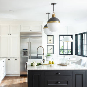 Otis Pendant Large (Blackened Brass and Natural Brass)