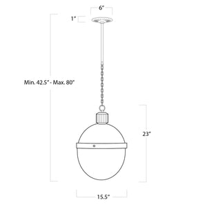 Otis Pendant Large (Polished Nickel)