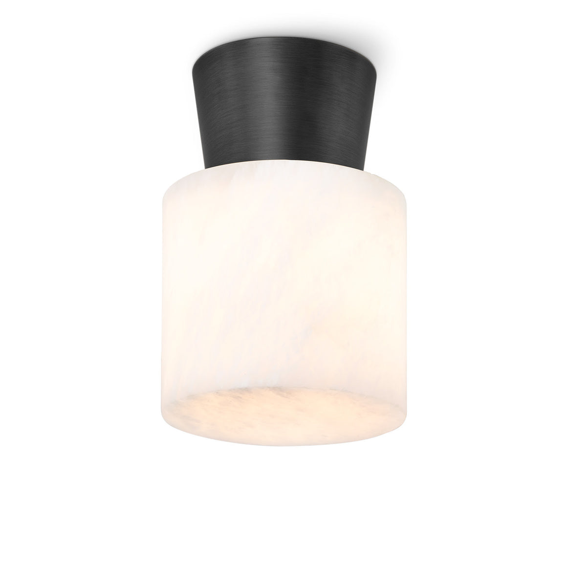 Hazel Alabaster Flush Mount (Oil Rubbed Bronze)