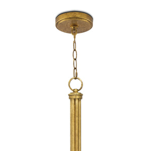 River Reed Chandelier Small (Antique Gold Leaf)