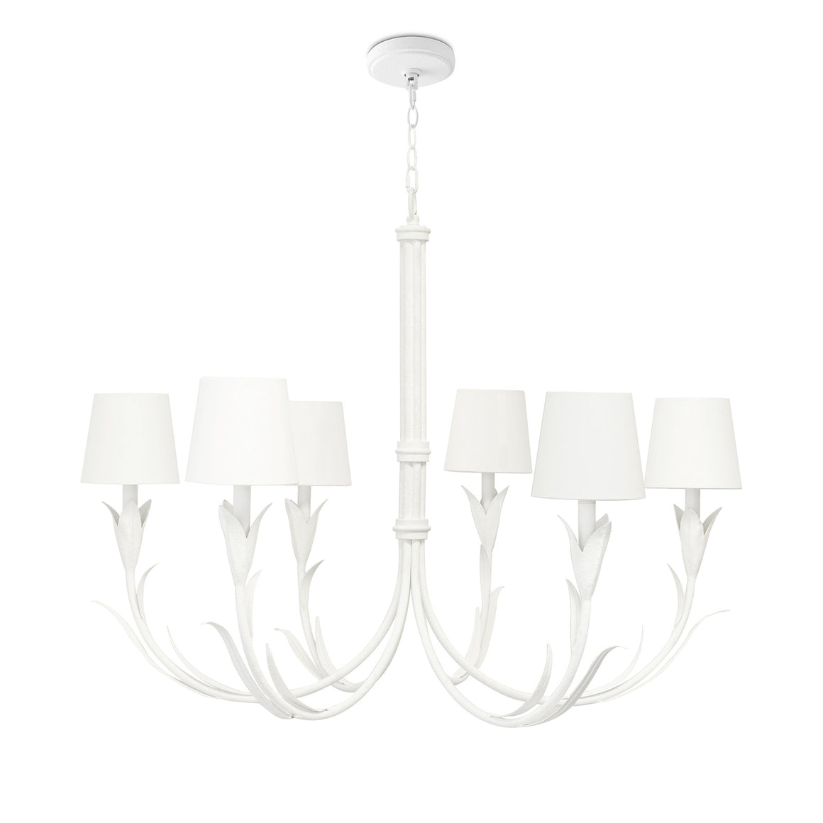 River Reed Chandelier Small (White)
