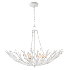 River Reed Basin Chandelier (White)