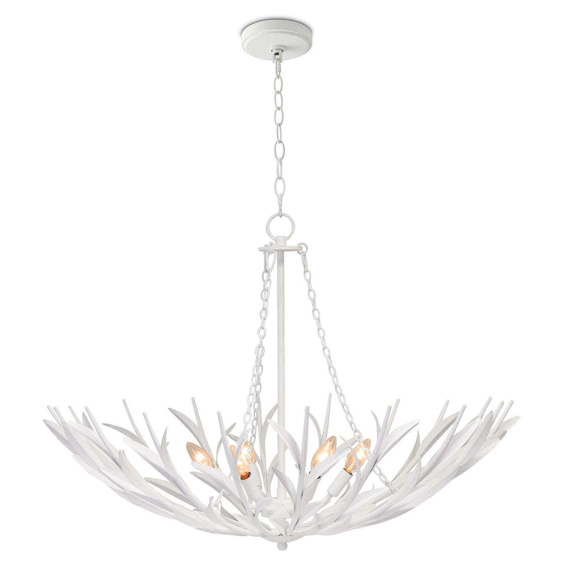 River Reed Basin Chandelier (White)