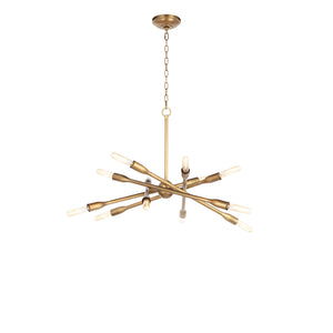 Cobra Chandelier Small (Natural Brass)