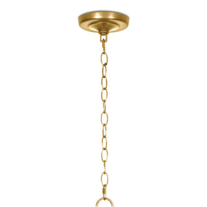 Cole Glass Pendant (Natural Brass)