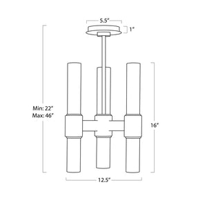 Dixon Pendant (Polished Nickel)