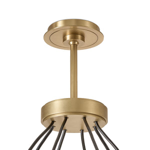 Dixon Chandelier (Natural Brass)