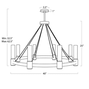 Dixon Chandelier (Oil Rubbed Bronze)