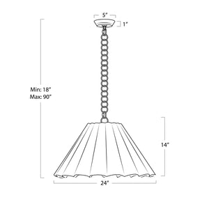 Allison Pendant Large (Polished Nickel)