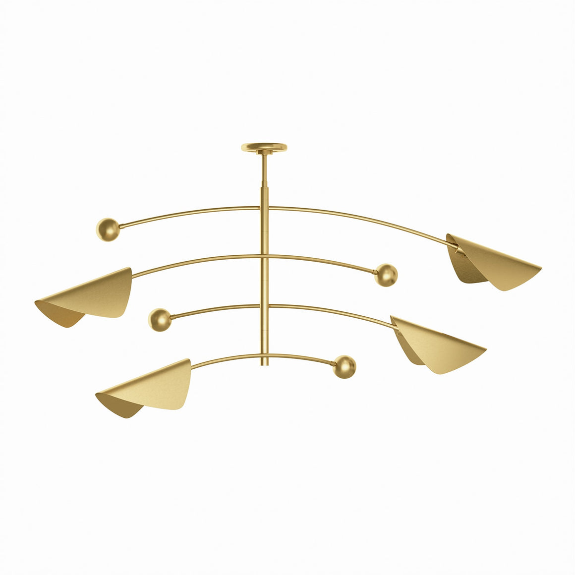 Eclipse Chandelier (Natural Brass)