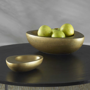 Uttermost Ovate Brass Bowls, Set Of 2