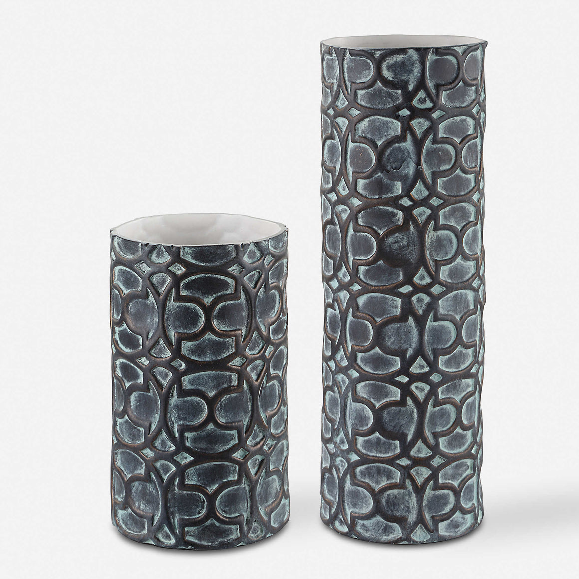 Uttermost Baltra Bronze Patina Vases, S/2
