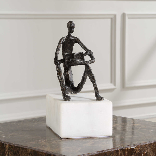 Uttermost Sit Back, Relax And Read, Iron Sculpture - Scenario Home