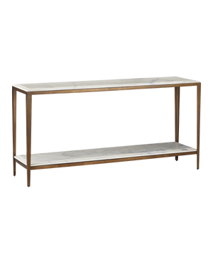 Oblique Marble Console Table