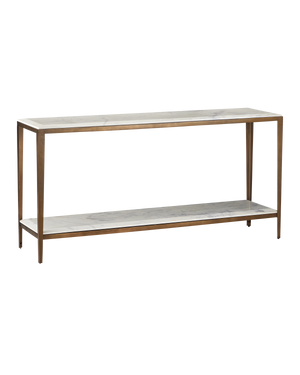 Oblique Marble Console Table