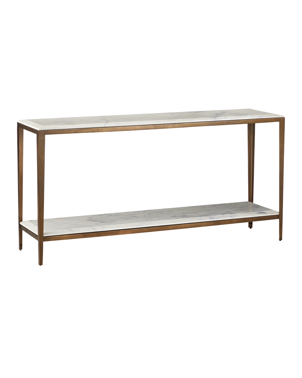 Oblique Marble Console Table